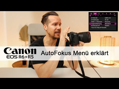 Autofocus menu - Magenta AF menu - Canon EOS R5 and R6