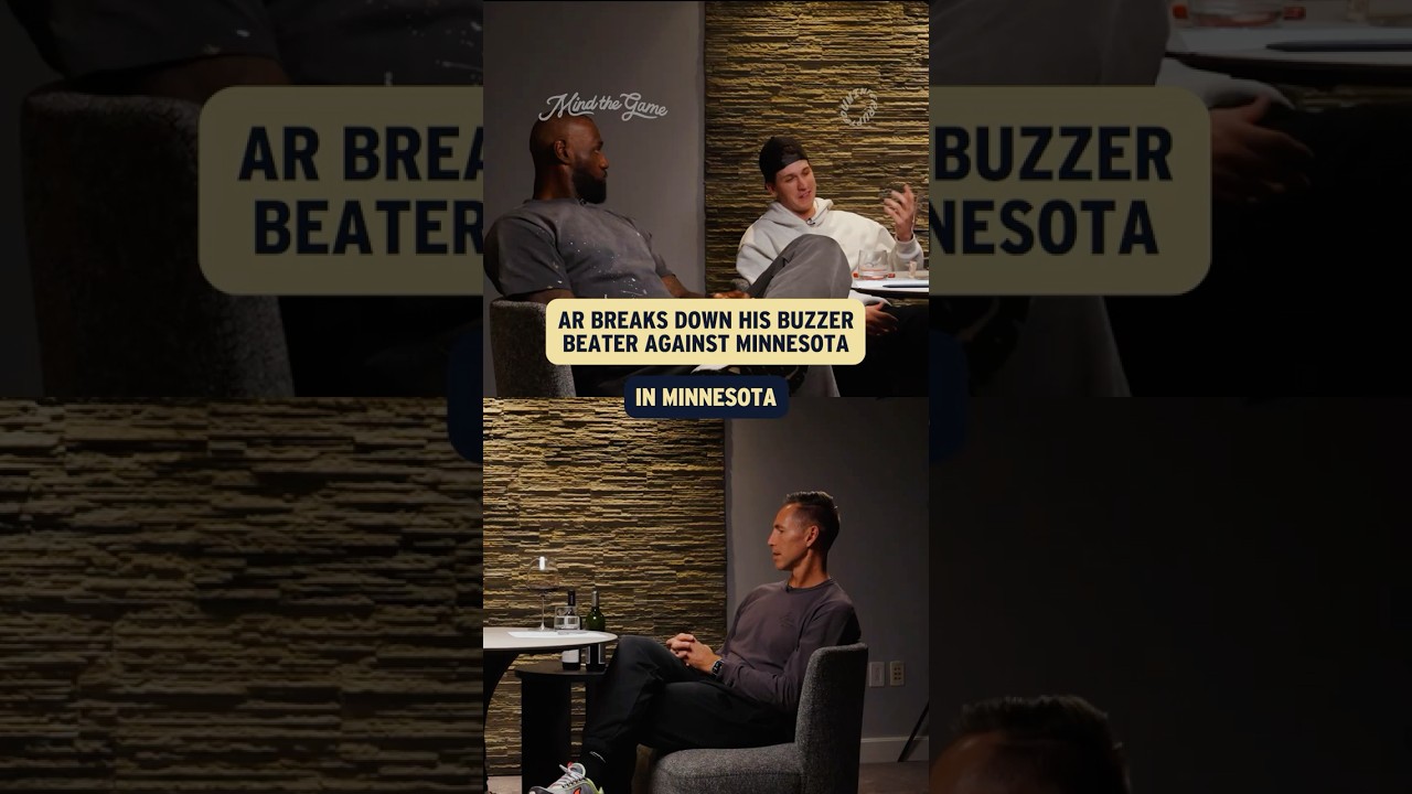 “Ah, we’ll win” 🤣 AR explains what was going through his head before the buzzer against Minnesota.