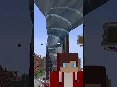 A tornado is approaching Minecraft!!!  MIKEY AND JJ!  - (Maizen)