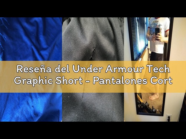 Vídeo relacionado con Under Armour Tech Graphic Short Pantalones cortos, Negro 03, L Hombre