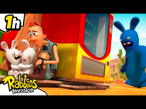 Beware of the Giant Mutant Rabbid!! 🙀🫨 | RABBIDS INVASION 🐰 | 1H Compilation | Cartoon for kids