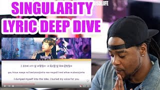 Download lagu BTS V | SINGULARITY | LYRIC DEEP DIVE |  [Han|Rom|Eng lyrics] REACTION!!! mp3
