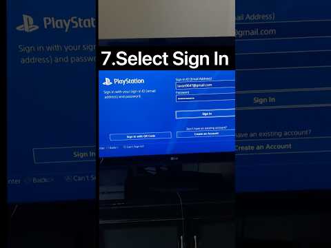 How To Sign In Into PSN On PS4 in 2025! shorts version #ps4 #psn #shorts