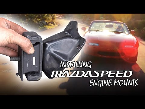 Replacing NA Miata engine mounts - Mazda Competition upgrade!