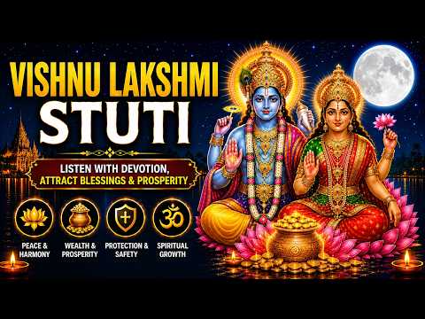 MUST LISTEN NOW | ADHIK MAAS SPECIAL | POWERFUL VISHNU LAKSHMI STUTI 🕉️|ATTRACT PROSPERITY