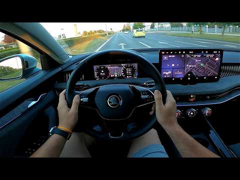 2025 Skoda SUPERB COMBI (Mk4) [2.0 TDI DSG, 150 HP] POV Test drive CARiNIK