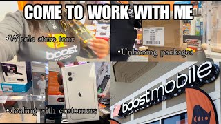 Come to work with me at boost mobile vlog