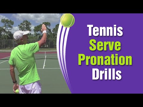 Tennis Serve Pronation Drills & Tips - Slow Motion Explaination