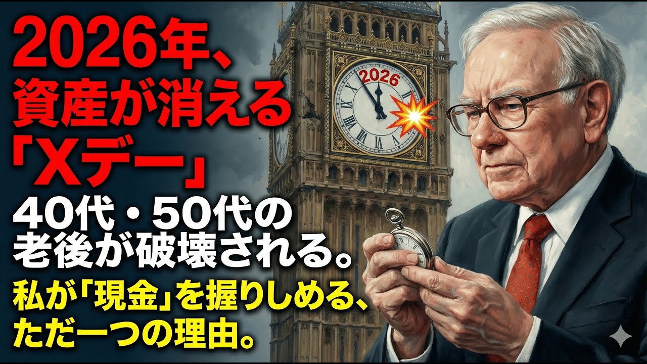 【バフェットは買っていない】銀行や証券会社が「今が買い時」と煽るのは、暴落前にあなたに株を押し付けるためです。なぜ2026年に株価は暴落するのか？メディアが隠すXデーの全貌と、資産を守る唯一の回避策