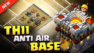 This TH11 Base DESTROYS All Air Attacks! 😱Best Anti-Air Setup for War & CWL