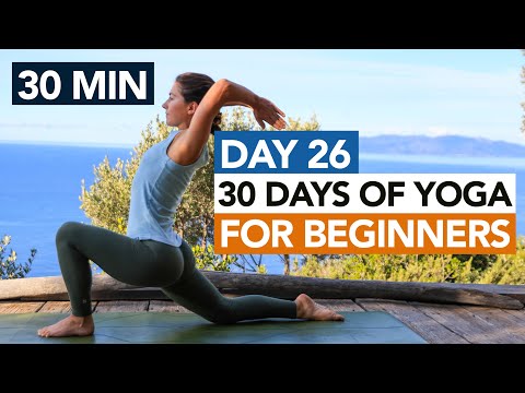 30 Min Energising Yoga Routine (Day 26) 30 Days of Yoga For Beginners thumbnail
