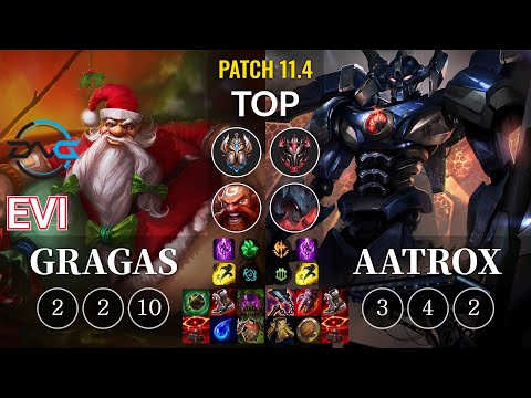 DFM Evi Gragas vs Aatrox Top - KR Patch 11.4