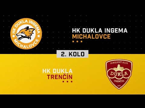 2.kolo kvalifikácie HK Dukla INGEMA Michalovce - Dukla Trenčín HIGHLIGHTS
