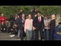 Candidates arrive to cast their ballot in UK.