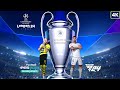 Champions League Final Gameplay Comparison | Dortmund vs Real Madrid | PES 2021 | FC 24 | PC [4K]