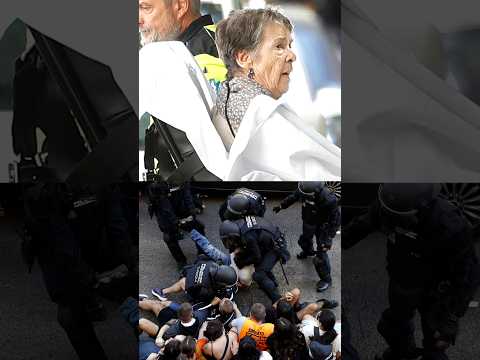 El desahucio de Maricarmen en Madrid: cargas policiales y sacada en camilla de su hogar #shorts