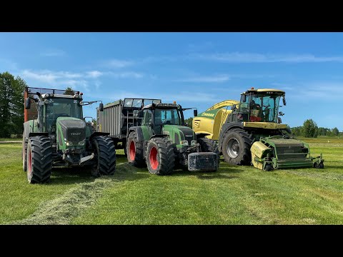 Zbiór traw na 2 sieczkarnie z UR Blejk🔥 Krone Big X 680 | 5xFendt