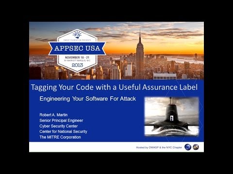 Image thumbnail for talk Tagging Your Code with a Useful Assurance Label