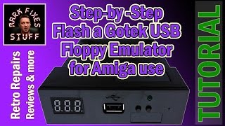 Replace Amiga Floppy Drive with a Gotek USB Floppy Emulator - Firmware Flashing Instructions