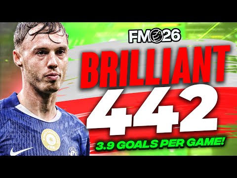 FM26 BRILLIANT 4-4-2 Tactic! | 3.9+ Goals Per Game | Best FM26 Tactics