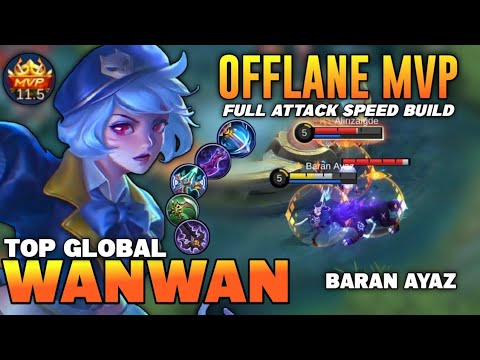 WANWAN BEST BUILD 2021 | TOP GLOBAL WANWAN GAMEPLAY | WANWAN MOBILE LEGENDS✓