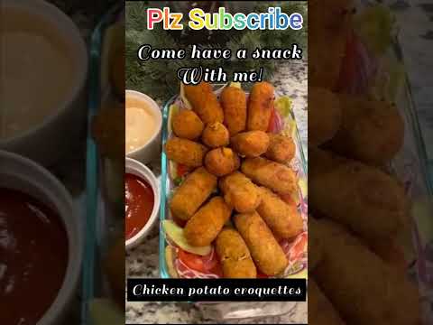 Chicken potato Croquettes #food #viral #youtubeshorts #shorts #viralshorts