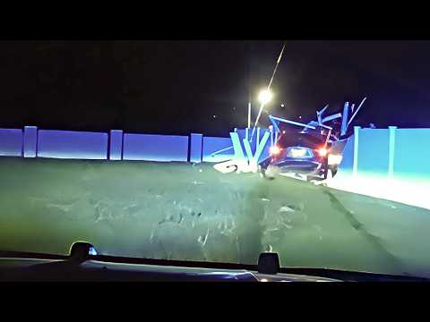 Suspect Breaks Through Walls in Wild Chase