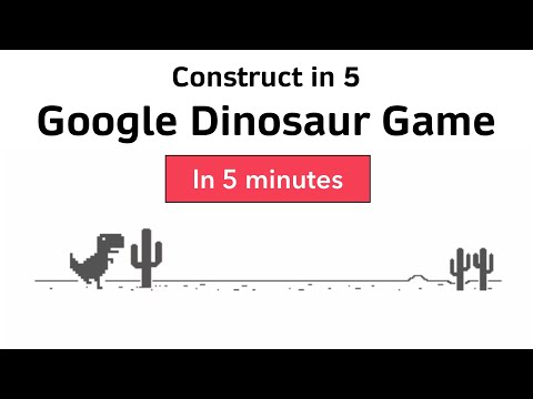Construct in 5: Google Dinosaur game