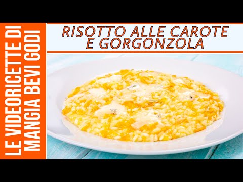 Risotto alle carote e gorgonzola in pentola a pressione