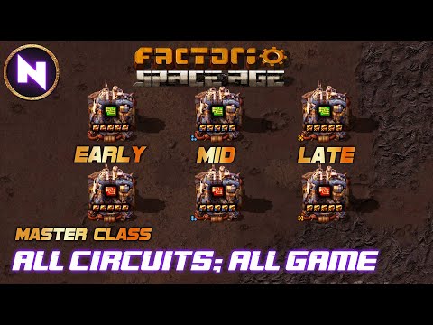 GREEN/RED CIRCUIT: Design Once For All Qualities - EARLY/MID/LATE | Factorio Master Class/Tutorial