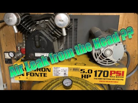 AIR COMPRESSOR LEAKING FROM HEAD DIY REPAIR