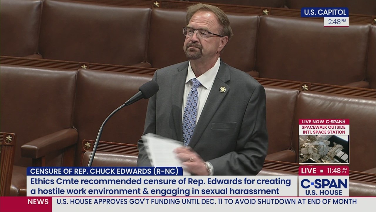 Video: House adopts censure resolution against Rep. Chuck Edwards for inappropriate conduct with staff