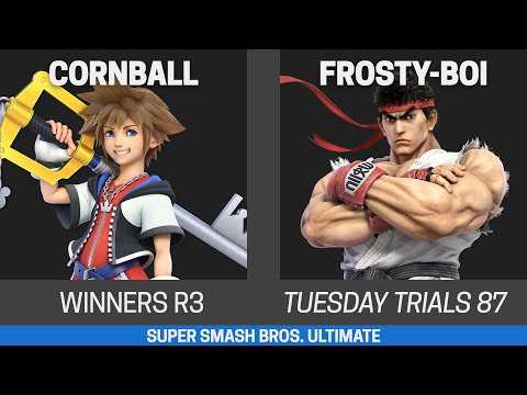 Tuesday Trials 87 SSBU Winners R3 - Cornball (Sora) vs Frosty-boi (Ryu)