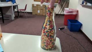 How many pieces of cereal are in the jar?