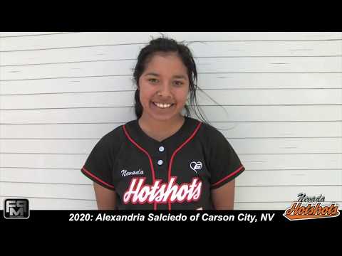 2020 Alexandria Salciedo Catcher Softball Skills Video - Nevada Hot Shots