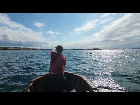 Coming off Owey Island in style yesterday courtesy of my brother Niall and his Paddling Curragh.