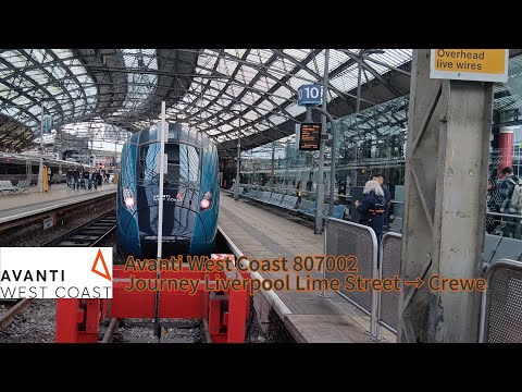 AWC 807002 Journey from Liverpool Lime Street to Crewe on the 1A42 service smooth ride🚆 17/01/2026