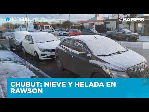 Chubut: Nieve y helada en Rawson