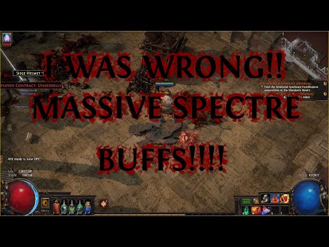 [NOT CHAOS]INSANE! Massive Spectre Buffs! Wth did GGG do?!!?! PoE 3.27
