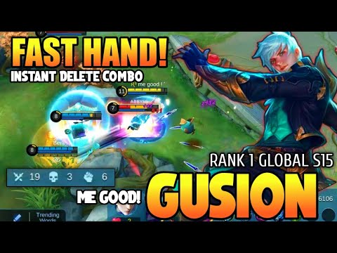 Top 1 Global S15 Gusion | 19Kills Smooth Dagger Combo | Gusion Gameplay | Mobile Legends
