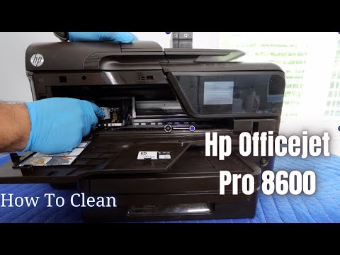 How To Clean The Printhead - HP Officejet Pro 8600 - Not Printing Solved