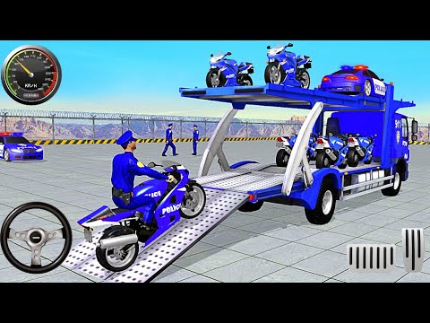 Police Bike Transport Truck- Best Android IOS Gameplay