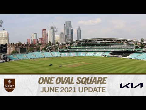 Finishing touches being applied! | One Oval Square update at The Kia Oval