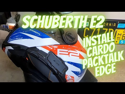 Cardo Packtalk Edge in Schuberth E2