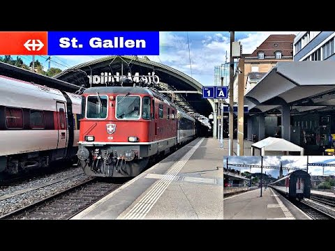 St. Gallen Bhf Gleis 1 (IR 37 ) nach Zürich HB/St. Gallen Bhf platform 1 (IR 37) to Zurich HB