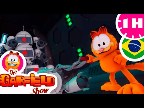 👾 Garfield salva o mundo de robôs malvados! 👾 - Enredo completo