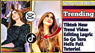 Tiktok New Trending Song Video Editing Simple In Capcut||So Ga Rha Th Song Tutorial||Technical YT24