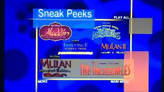 Sneak Peeks Menu to Jimmy Neutron DVD Game 2004 DV