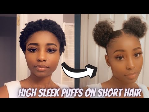 HOW TO: HIGH PONYTAILS ON SHORT 4C NATURAL HAIR | AFRO...