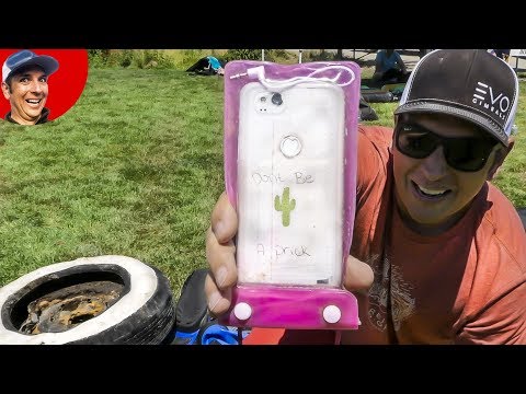 Found Google Phone Underwater in River while Scuba Diving (Returned to Owner) Video